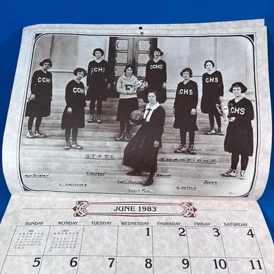 INTERESTING 1983 NEVADA MAGAZINES CALENDAR w/ HISTORICAL PHOTOS