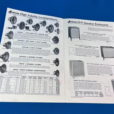 VINTAGE 1959 JENSEN HI-FI SPEAKERS CATALOG 