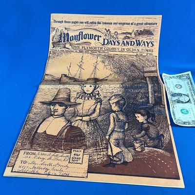 MAYFLOWER PLYMOUTH COLONY PUBLICATION 1956 ON NEWSPRINT