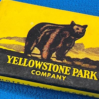 VINTAGE YELLOWSTONE PARK COMPANY GUEST SOAP COOL BEAR GRAPHIC
