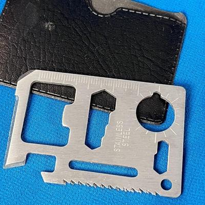 COOL STAINLESS STEEL MULTI-PURPOSE POCKET SURVIVAL TOOL