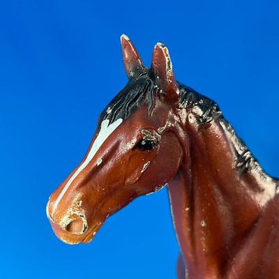 ANTIQUE CAST METAL HORSE FIGURE