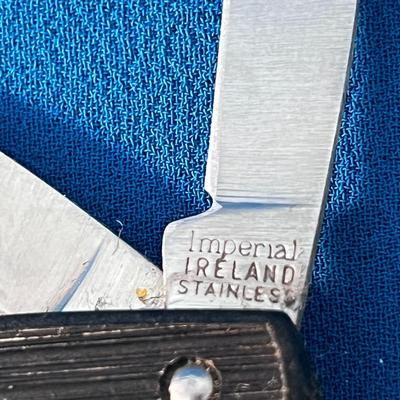 IMPERIAL IRELAND STAINLESS 3-BLADE POCKET KNIFE