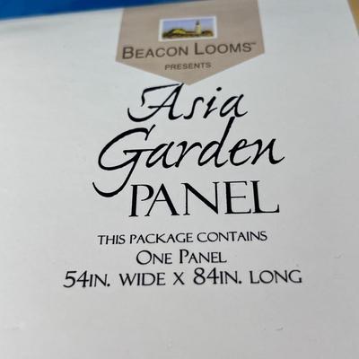 PRETTY â€œASIA GARDENâ€ BROCADE CURTAIN PANEL NEW IN PACKAGE