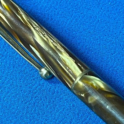 VINTAGE â€œWATERMANSâ€ MECHANICAL PENCIL BEAUTIFUL TIGER EYE-LIKE BODY