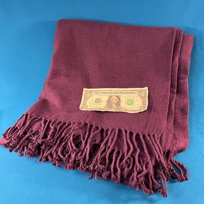 â€œSOFT AS CASHMEREâ€ PURPLE THROW MADE IN ITALY