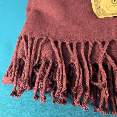 â€œSOFT AS CASHMEREâ€ PURPLE THROW MADE IN ITALY