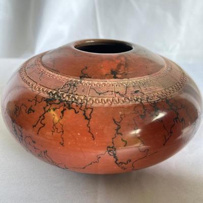 Witkop Horsehair Pottery Bowl (K-RG)