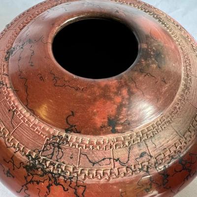Witkop Horsehair Pottery Bowl (K-RG)