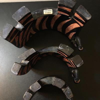Three Zebras ðŸ¦“ Handmade in Kenya -Lot 126