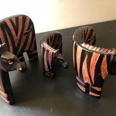 Three Zebras ðŸ¦“ Handmade in Kenya -Lot 126