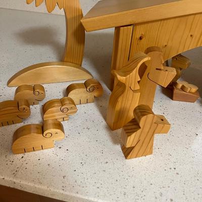 Wooden Nativity Set and More (K-MK)