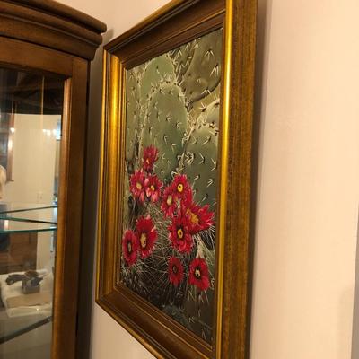 OTIS HERRMANN 1972 Oil on Canvas (Cacti Flowers) -Lot 130