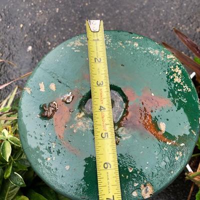 Two Combo Flowers & One Concrete Stand -Lot 131
