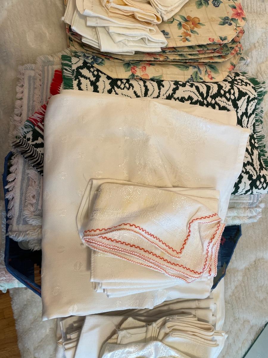 Table cloths and napkins