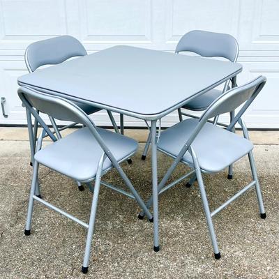5 Piece Padded Folding Card Table & Chairs Set ~ *Read Details