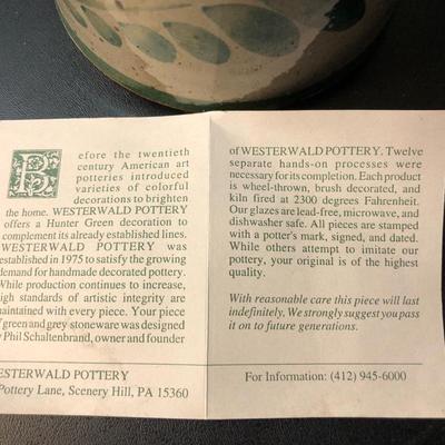 Westerwald Pottery Scenery, PA. -Lot 138