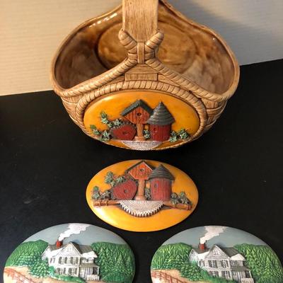 Ceramic Interchangeable Basket -Lot 142