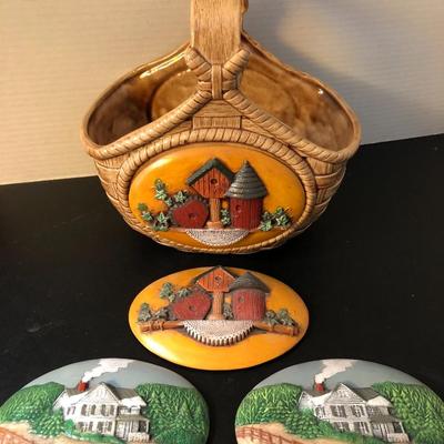 Ceramic Interchangeable Basket -Lot 142