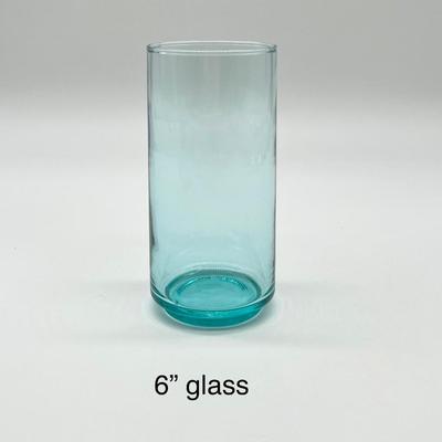 Aqua Blue Glasses ~ Set Twenty-Four (24)