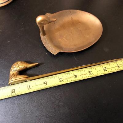 Mallard Duck Lot - Mugs, Brass Change Holder, Letter Opener -Lot 143