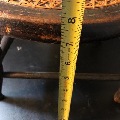 Antique Miniature Cain Chair and Teddy Bear ðŸ§¸ -Lot 146