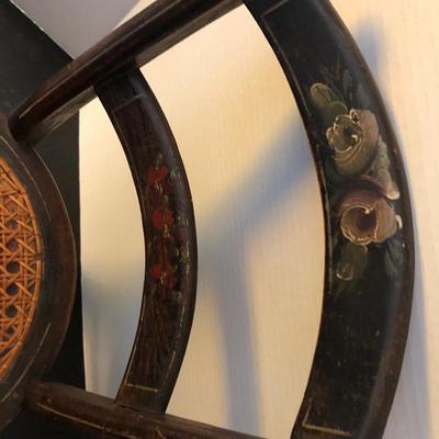 Antique Miniature Cain Chair and Teddy Bear ðŸ§¸ -Lot 146