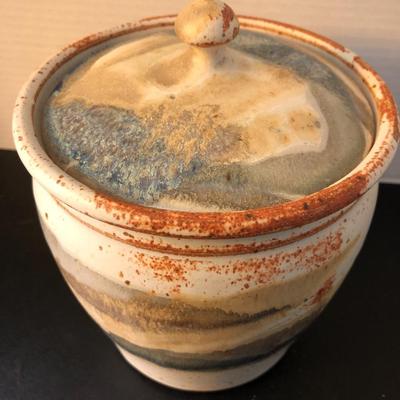 Sturbridge Pottery Stoneware Crock with Lid (Massachusetts) -Lot 147