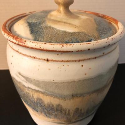 Sturbridge Pottery Stoneware Crock with Lid (Massachusetts) -Lot 147