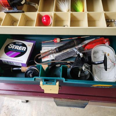 Plano Tackle box and Fishing Rods Reels