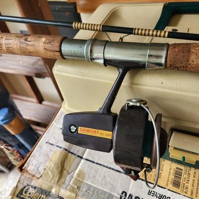 Plano Tackle box and Fishing Rods Reels