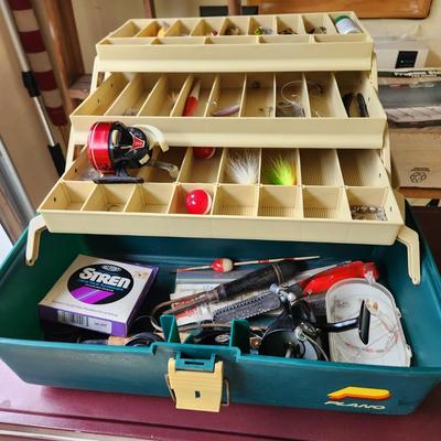 Plano Tackle box and Fishing Rods Reels