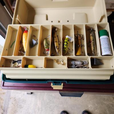 Plano Tackle box and Fishing Rods Reels