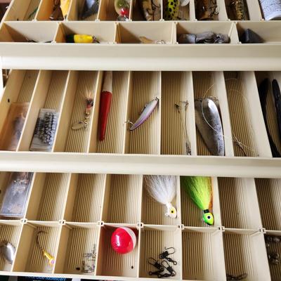 Plano Tackle box and Fishing Rods Reels
