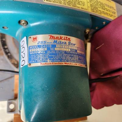 Makita 255mm Miter Saw Model 2401B Electric Tested Working
