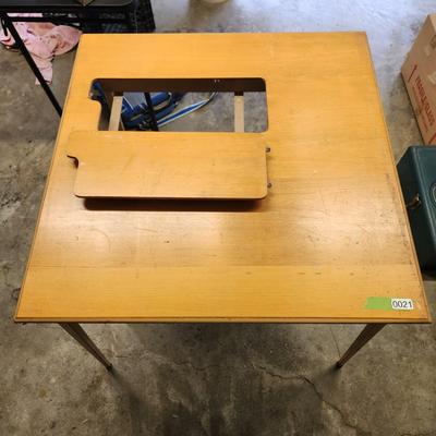 Folding Singer Sewing Machine Table  32x32