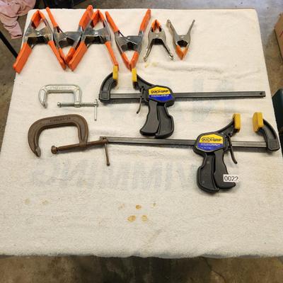 Lot of Hand Clamps C clamps Quick Grip Bar Clamps