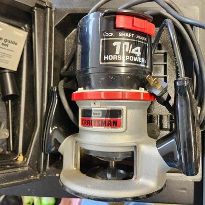 Craftsman 1 1/4HP Router with Bench Table Tested working