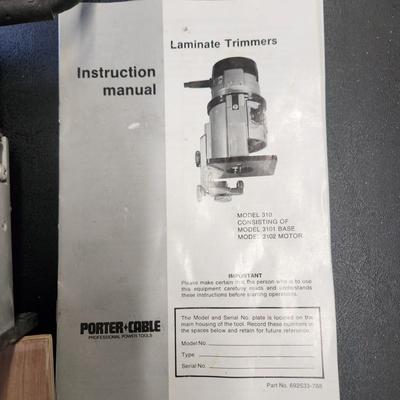 Porter Cable Laminate Trimmer 310 Tested Working