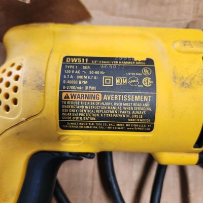 DeWalt Power corded Hammer Drill  511  Tested Working