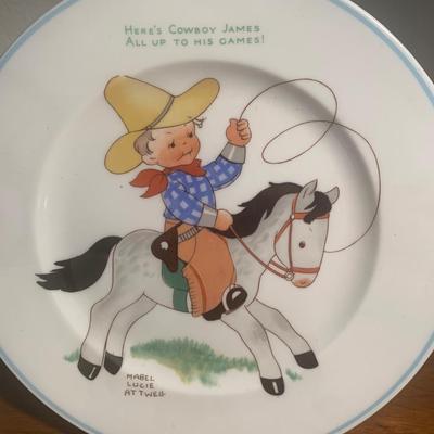 Shelley Fine Bone China Vintage Cowboy Childâ€™s Set Lot 202