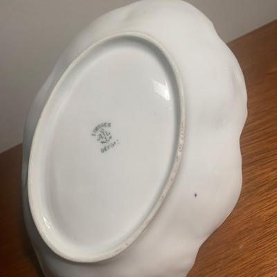 Antique Limoges Porcelain Basket Lot 204