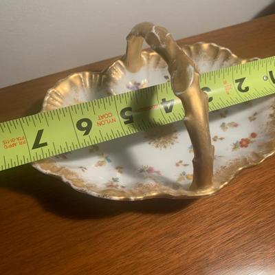 Antique Limoges Porcelain Basket Lot 204