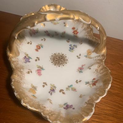 Antique Limoges Porcelain Basket Lot 204