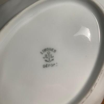 Antique Limoges Porcelain Basket Lot 204