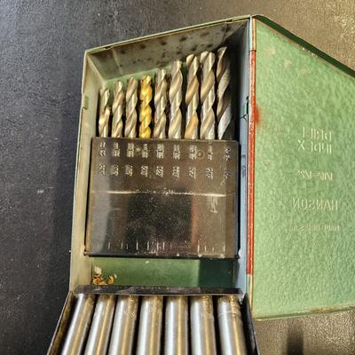 Drill Bit Lot Hanson , Huot, vintage "Dowl it" Dowel Jig
