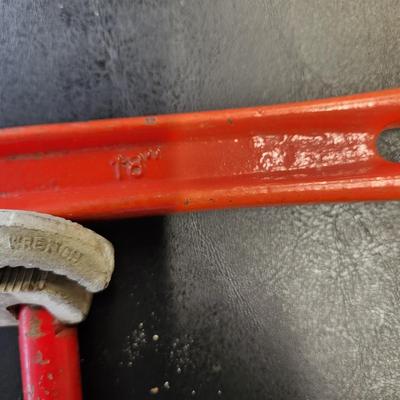 Pipe Wrench Lot Fuller 8" 10" Ridgid 10"  Spain 18
