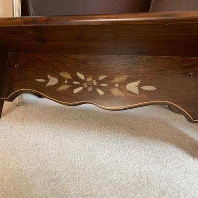 Vintage Round Mirror & Wood Wall Shelf