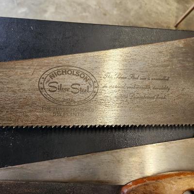 6 Hand Saw Lot  Hacksaw Disston Saw