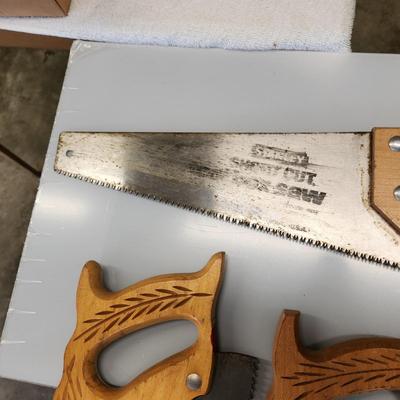 6 Hand Saw Lot  Hacksaw Disston Saw